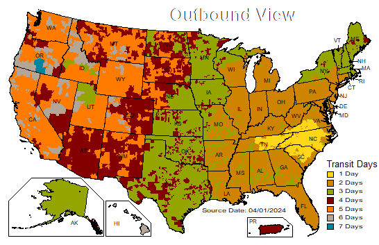 UPS Map